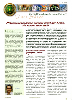 Mikrowellennahrung erzeugt nicht nur Krebs, sie macht auch dick!